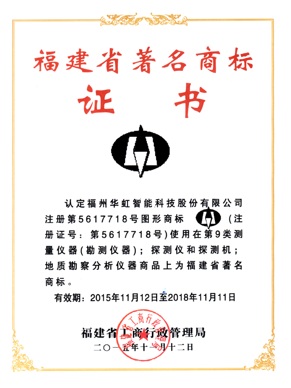 2016省商標(biāo)證書